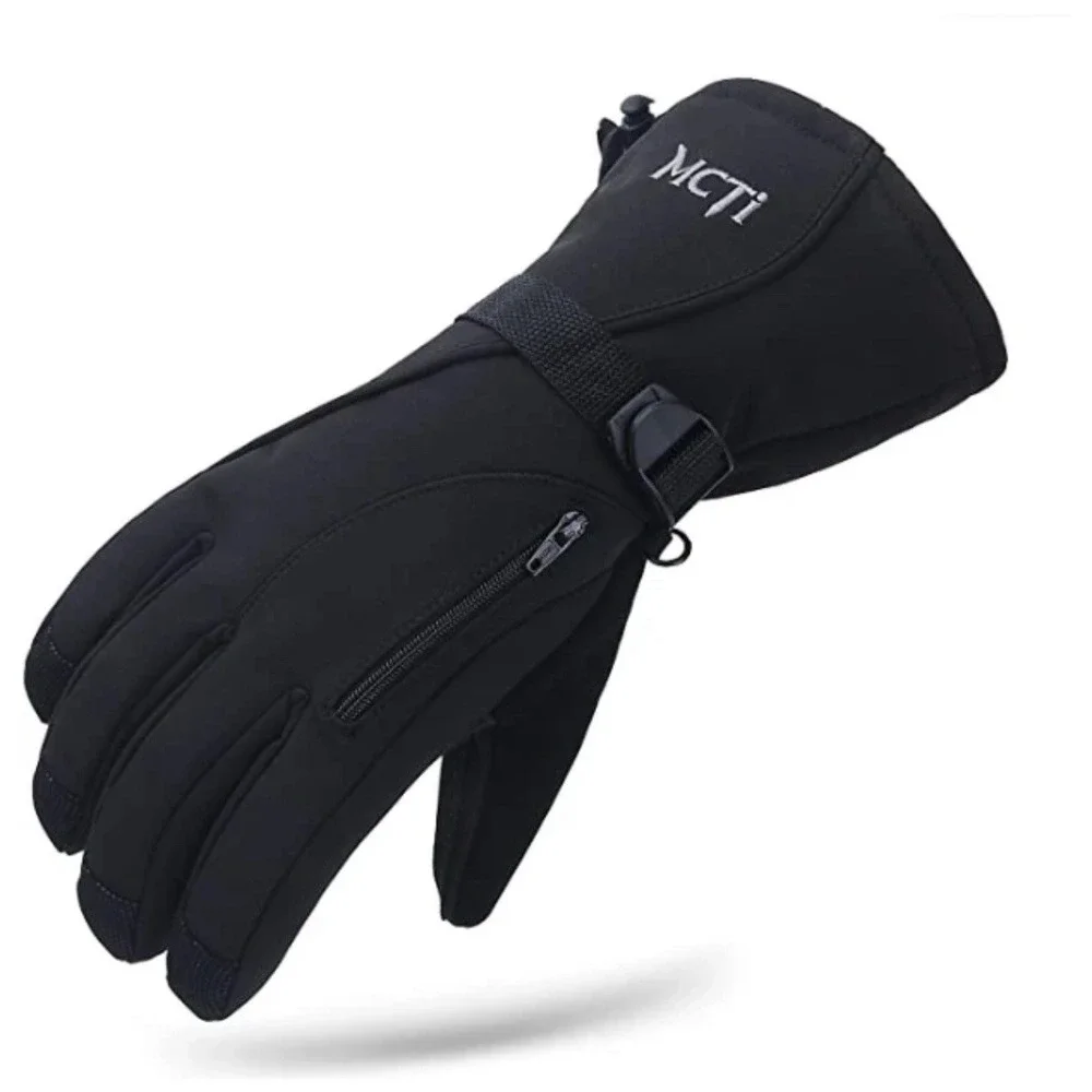 MCTI BLACK‎ OUTDOOR SKI WATERPROOF GLOVES SIZE LARGE NEW